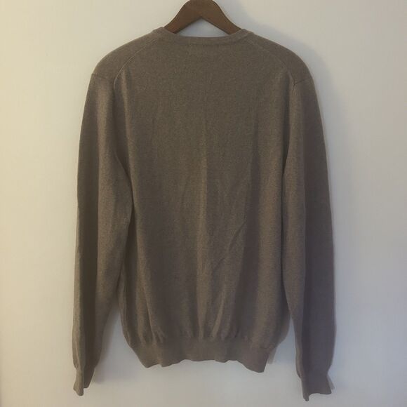 Brooks Brothers Sweater Mens Size M Brown Merino Wool Blend Preppy Old Money - Picture 3 of 7